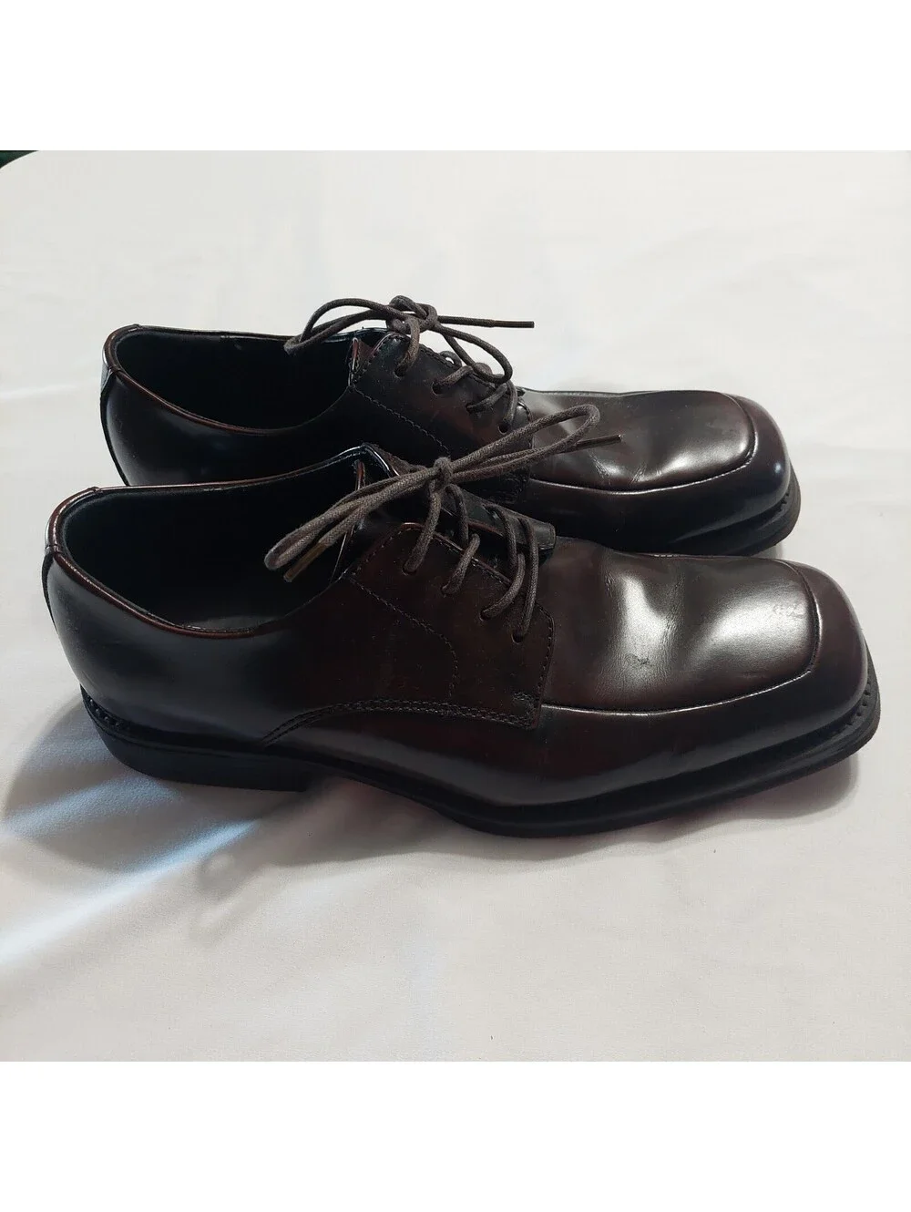 Kenneth Cole Reaction Men's Brown Leather Dress Shoes Size 9M